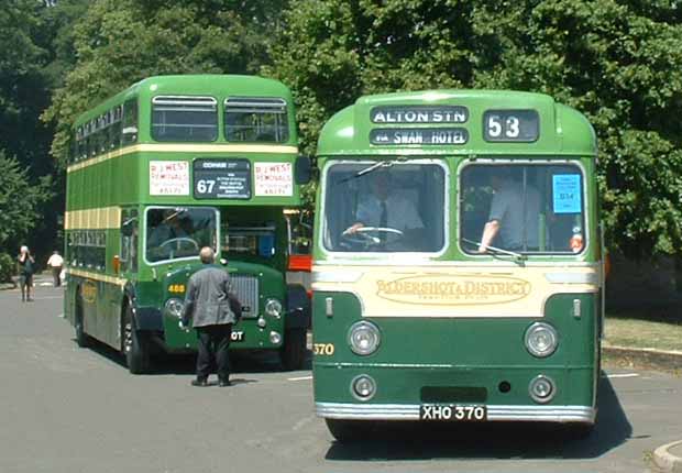 Aldershot & District AEC Reliance Weymann 370 & Dennis Loline III 488 Weymann